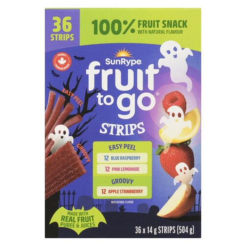 SunRype - Fruit To Go Halloween Pack Fruit Snack Strips. 36 Pack