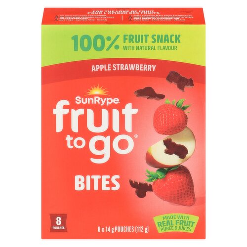 Sunrype - Fruit To Go Apple Strawberry Bites