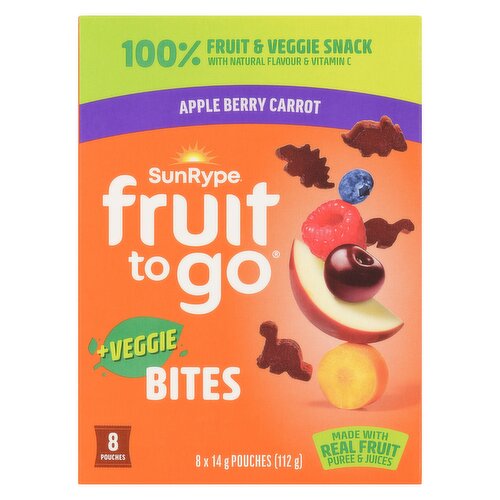 SunRype - Fruit To Go Apple Berry Carrot Bites
