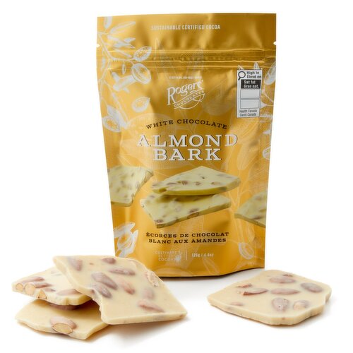 Roger's Chocolates - White Chocolate Almond Bark