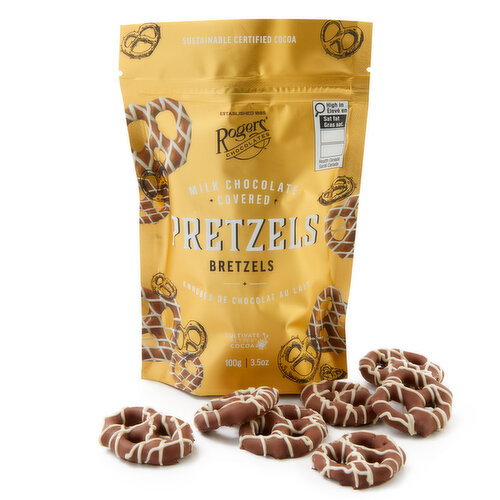 Roger's Chocolates - Milk Chocolate Covered Pretzels