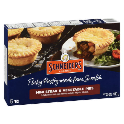 Schneiders - Mini Steak & Vegetable Pies