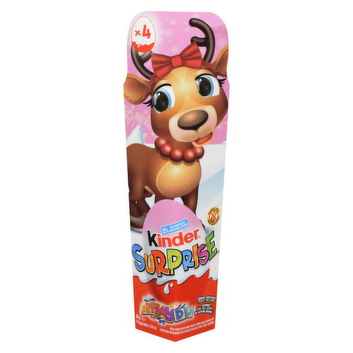 Kinder - Surprise Milk Chocolate, 4 Pack
