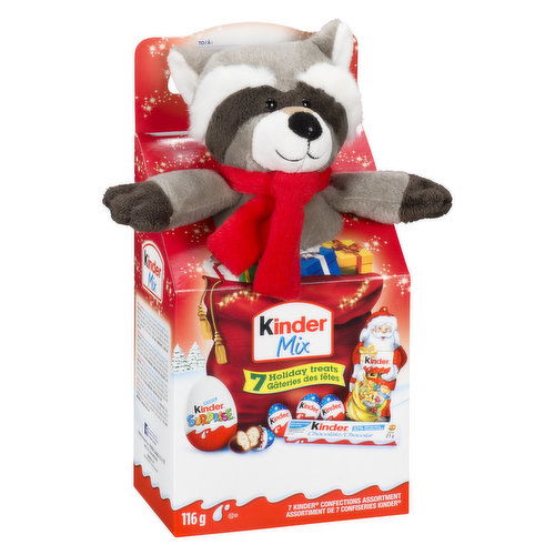 Kinder - Christmas Mix Chocolates with Plush Toy - Assorted