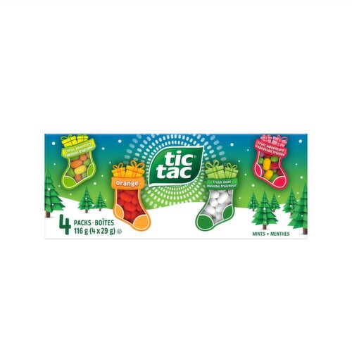Tic Tac - Mints - Stocking Stuffer, 4 pack
