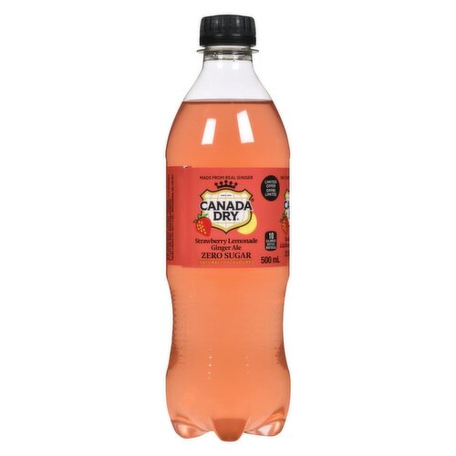 Canada Dry - Zero Sugar Strawberry Lemonade Ginger Ale