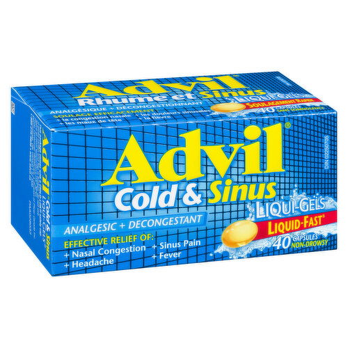 Advil - Cold & Sinus Liqui-Gels, 40 Pack