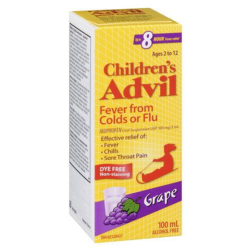 Advil - Children's Fever From Colds or Flu Grape