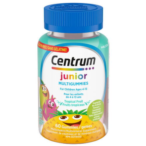 Centrum - Junior MultiGummies, Multivitamin,  Multimineral Supplement