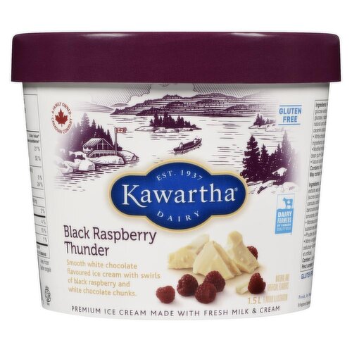 Kawartha Dairy - Black Raspberry Thunder Ice Cream