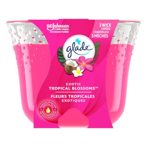 Glade - Triple Wick Candle Exotic Tropical Blossoms