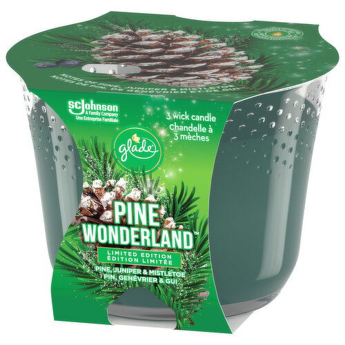Glade - Triple Wick Candle - Pine Wonderland