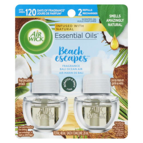 Airwick - Scented Oil Refill - Bali Ocean 2 Pack