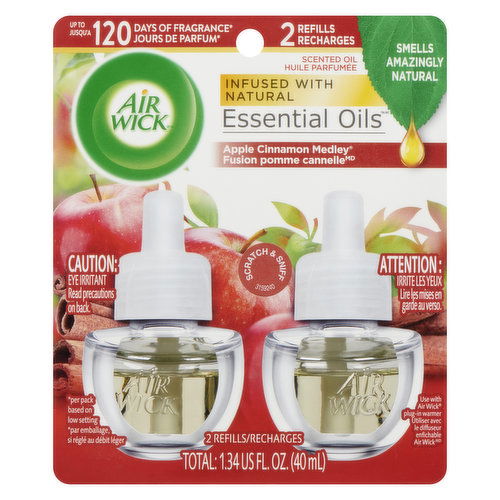 Air wick - Essential Oils Refills - Apple Cinnamon Medley