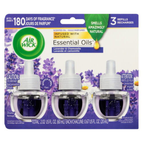 Air Wick - Scented Oil Refill 3X20ml Lavender