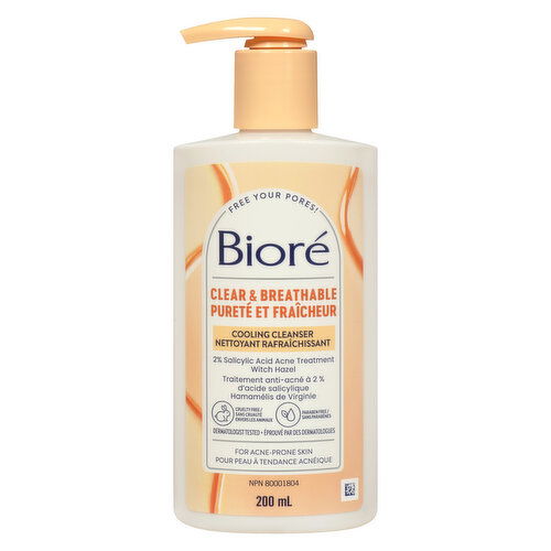 Biore - Clear and Breathable Cooling Cleanser