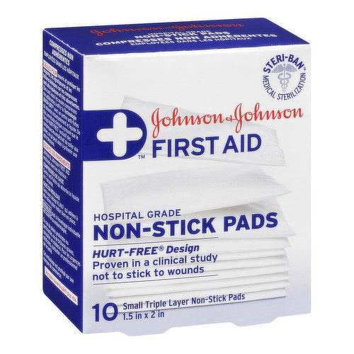 Johnson & Johnson - First Aid Non Stick Pads Small Triple Layer