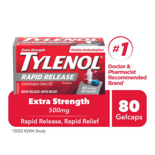 Tylenol - Rapid Release Gelcaps - Extra Strength 500mg