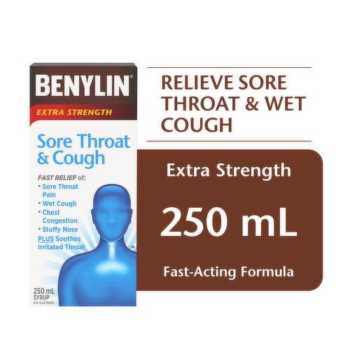 Benylin - Extra Strength Sore Throat & Cough Syrup