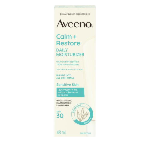 Aveeno - Calm Restore Daily Moisturizer SPF30