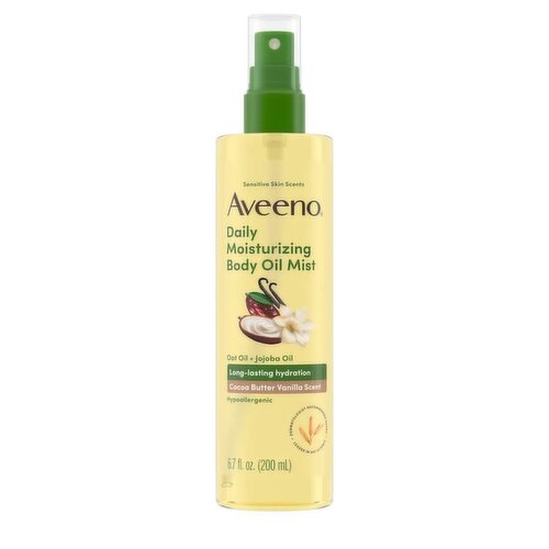 Aveeno - Daily Moisturizing Body Oil Mist, Cocoa Butter Vanilla Scent