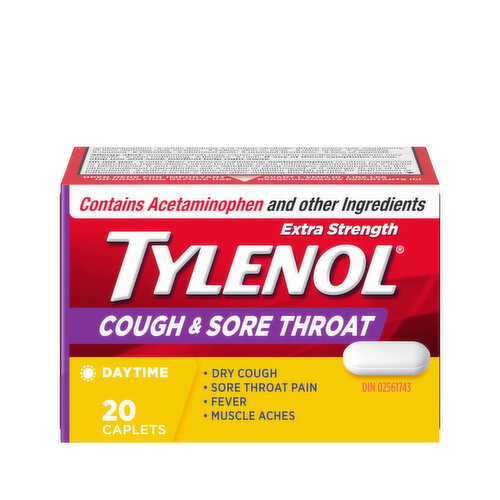 TYLENOL - Cough & Sore Throat Day Caplets