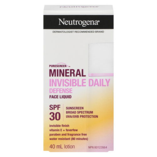 Neutrogena - Invisible Daily Defense Face Liquid SPF 30