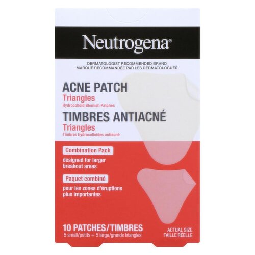 Neutrogena - Acne Patch Triangles, Combination Pack