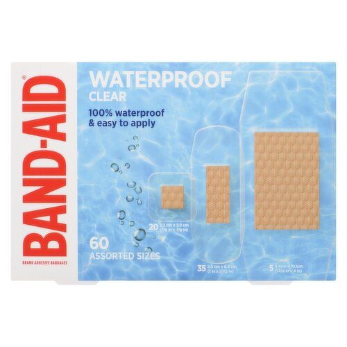 BAND-AID - Waterproof Clear - Assorted Sizes