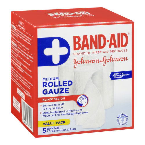 Johnson & Johnson - Rolled Gauze Medium