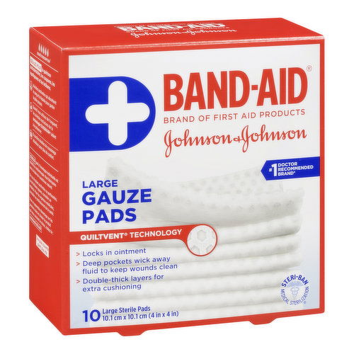 Johnson & Johnson - Gauze Sterile Pads Large