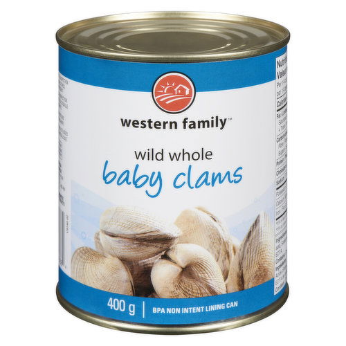 Western Family - Whole Baby Clams