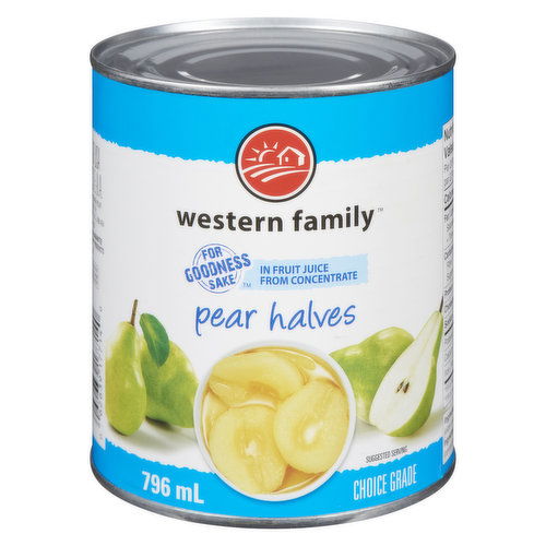 Western Family - Pear Halves in Fruit Juice