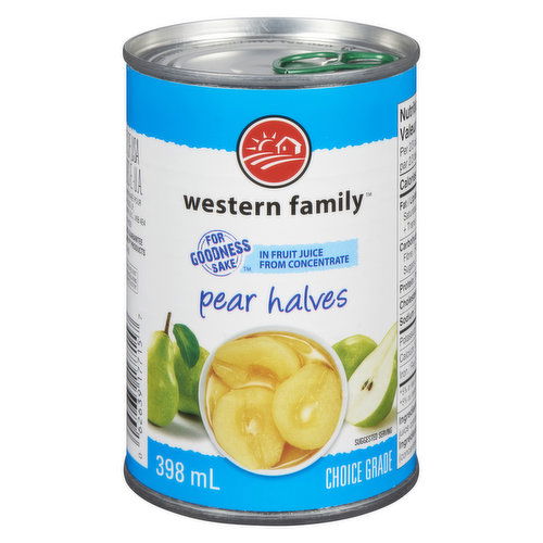 Western Family - Pear Halves Fruit Juice