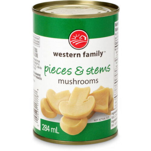 Western Family - Mushrooms, Pieces & Stems