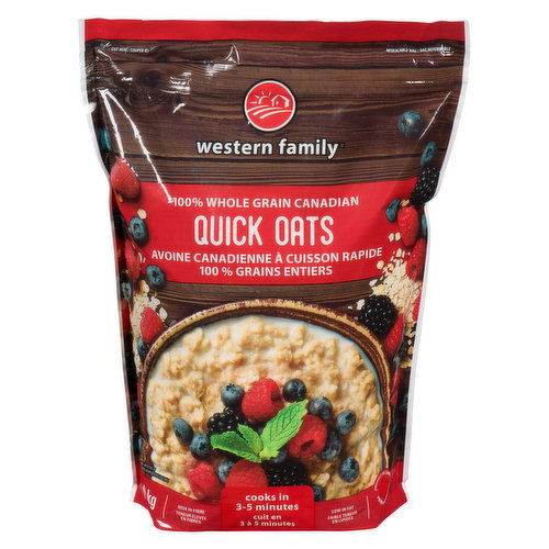 Western Family - 100% Whole Grain Canadian Quick Oats