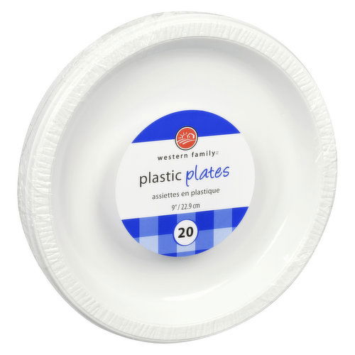 Western Family - Plastic Plates 9in