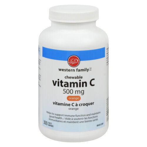 Western Family - Chewable Vitamin C - Tangy Orange