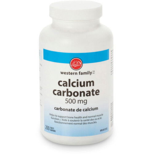 Western Family - Calcium Carbonate 500mg