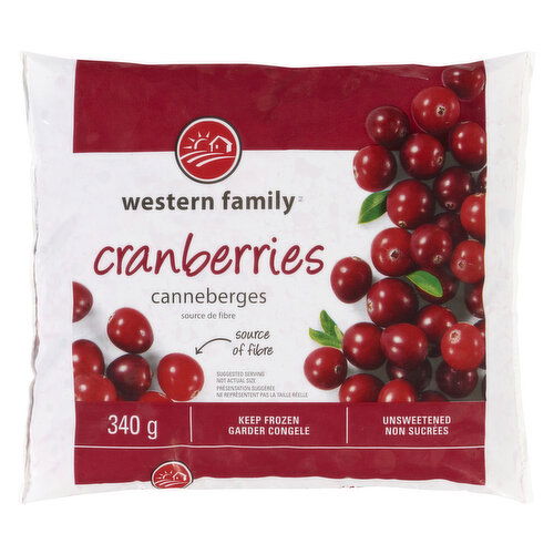 Western Family - Cranberries, Unsweetened