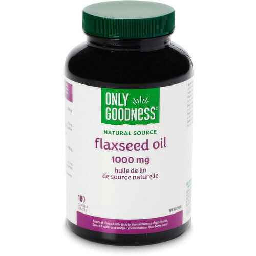 Only Goodness - Flaxseed Oil Softgels 1000 mg