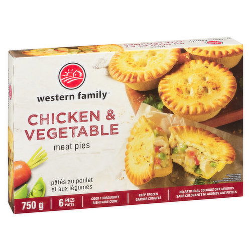 Western Family - Meat Pies - Chicken & Vegetable