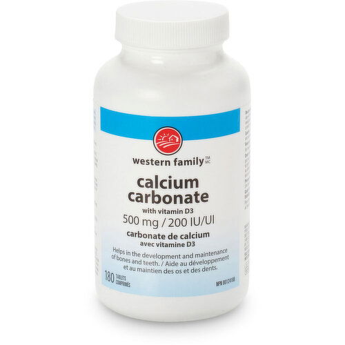 Western Family - Calcium With Vitamin D