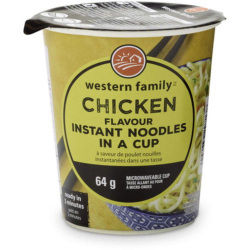 Western Family - Chicken Flavour Instant Noodle Cup