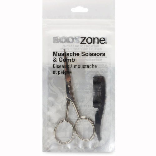 Body Zone - Mustache Scissors & Comb