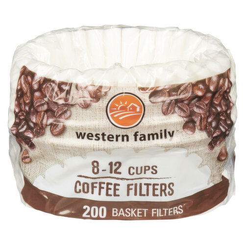 Western Family - Basket Coffee Filters 8-12 Cups