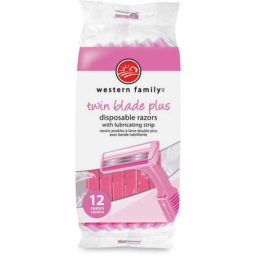 Western Family - Twin Blade Plus Disposable Razors