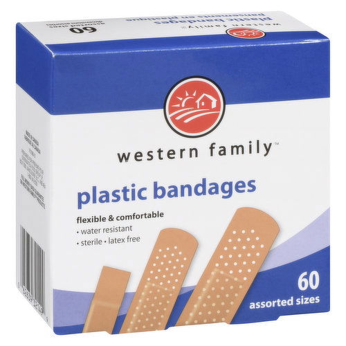 Western Family - Plastic Bandages Assorted