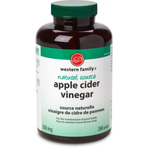 Western Family - Apple Cider Vinegar Capsules 500mg