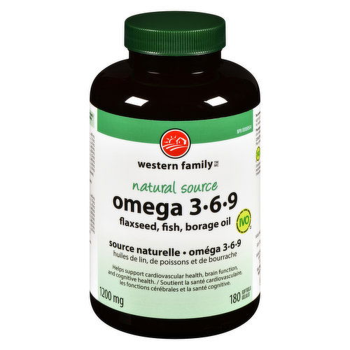 Western Family - Omega 3-6-9 1200mg